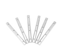 Perfil de aluminio, 2020/3030/4040/4545 Serie M5 M6 M8 UE Acero al carbono Conector interior recto Extremo de aluminio Perfil de extrusión(2020 M5 6pcs)