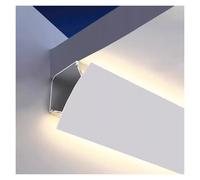 Perfil de aluminio con canal LED para moldura de techo, cornisa de techo con iluminación indirecta y accesorios para una iluminación ambiental(L 6.6ft(2m))