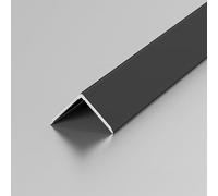 Perfil de aluminio de 100 cm, 3 piezas, protector de pared estético antiastillado, perfecto para hogares frágiles (20 x 25 mm)