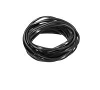 Perfil de aluminio de 8 mm, junta plana, tira de sellado, cubierta de ranura de extrusión for marco de aluminio, impresora 3D, enrutador CNC(schwarz,5M)