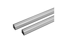 Perfil de aluminio en U, Tira de perfil borde aleación aluminio resistente a altas temperaturas, 500 mm, formas en U y V, paquete 25(30Pcs,V black with milky)