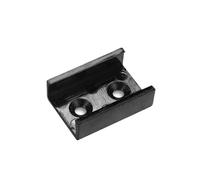 Perfil de aluminio en U, Tira de perfil borde aleación aluminio resistente a altas temperaturas, 500 mm, formas en U y V, paquete 25(20Pcs,U 180 degree)