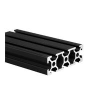 Perfil De Aluminio Negro, 2060 Ranura En T, V, Longitud Extrusión 2060V, Riel Lineal 100-550mm for Impresora 3D Con Marco CNC, 1 Ud(2060T,300mm)