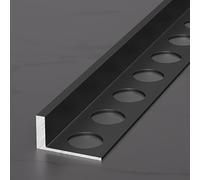Perfil de aluminio para azulejos de 125 cm, 2 piezas, barra ligera y Sp para proyectos de renovación y mampostería (Opt 5, 10 mm)
