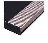 Perfil de Aluminio para Bordes de escaleras, 100 cm, Protectores de Bordes para do o baldosa, Extra Anchos (70 mm). Ayudan a Personas Mayores y niños a Subir y Bajar escaleras con Seguridad.