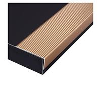 Perfil de Aluminio para Bordes de escaleras, 100 cm, Protectores de Bordes para do o baldosa, Extra Anchos (70 mm). Ayudan a Personas Mayores y niños a Subir y Bajar escaleras con Seguridad.