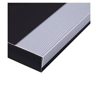 Perfil de Aluminio para Bordes de escaleras, 100 cm, Protectores de Bordes para do o baldosa, Extra Anchos (70 mm). Ayudan a Personas Mayores y niños a Subir y Bajar escaleras con Seguridad.