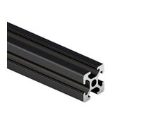 Perfil de aluminio PZRT 2 piezas negro 2020, riel lineal est ndar europeo, extrusi n de perfil de aluminio 2020 para impresora 3D DIY, banco de t