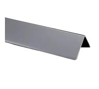 Perfil de ángulo adhesivo para parachoques de 90 cm, 3 piezas de molduras de pared, resistente a los abrasivos para proteger paredes y pieles (gris, 40 x 40 mm)