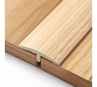 Perfil de barra en T de 90 cm, 3 piezas de umbral de puerta de PVC para un acceso suave y fácil entre diferentes niveles (arce h)
