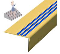 Perfil de Borde de Escalera Autoadhesivo Borde para Escaleras, Apto para Escaleras Madera, Cerámica, Hormigón y Metal(Yellow,400cm/157in)