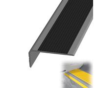 Perfil De Borde De Escalera, Perfil De Borde De Escalera Autoadhesivo, Esquina De Gomma para Cantos, Cantonera Protector, Resistente Al Desgaste, Impermeable Y Antideslizante (Color : Grayish Black,