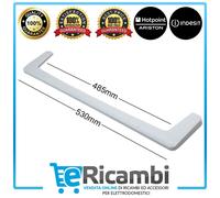 Perfil de borde delantero para estante de vidrio nevera Indesit Ariston C0009...