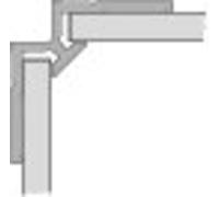 Perfil de esquina HÜPPE, interior, para revestimiento de pared EasyStyle long...