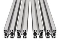 Perfil de extrusi n de aluminio 4040 con ranura en T, 27,5'', est ndar europeo, anodizado, para impresora 3D y CNC DIY, 700 mm, plateado (27,5 pu