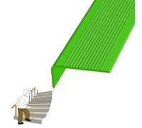 Perfil de Goma para escaleras, Protector de Bordes para peldaños de Vinilo, Perfil de Goma para Bordes de escaleras, Buena flexibilidad, para Uso en Exteriores e Interiores, Ayuda a Caminar