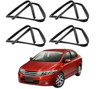 Perfil de Goma para Ventanilla de Coche para City 2009-2011 OE: 72275/72235/72775/72735-TM4-H01, Junta de Ranura Guía de Puerta EPDM Sellador de Recambio Original,Full Set of Four Pieces