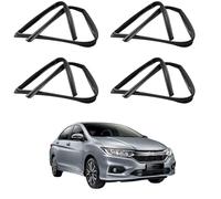 Perfil de Goma para Ventanilla de Coche para City 2015-2018 OE: 72275/72235/72775/72735T9P-J01, Junta de Ranura Guía de Puerta EPDM Sellador de Recambio Original,Full Set of Four Pieces