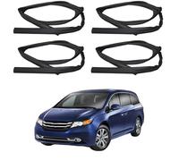 Perfil de Goma para Ventanilla de Coche para Odyssey 2015-2018 OE: 72275/72235/72775/72735-T6D-H01, Junta de Ranura Guía de Puerta EPDM Sellador de Recambio Original,Full Set of Four Pieces
