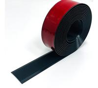 Perfil de nariz de escalera de PVC impermeable autoadhesivo de 100 cm, borde negro flexible para interiores y exteriores, protector Ed para pasos seguros
