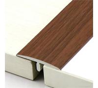 Perfil de suelo en T, 90 cm, transición autoadhesiva para suelos nivelados, cubrecostura para umbral entre baldosas, laminado, madera, vinilo(T20,5pcs)