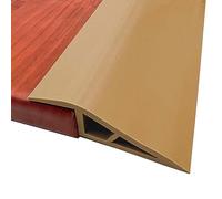 Perfil de Transición 3 m x 7 cm x 2 cm - Rampa de Nivelación de Altura, Riel de Puerta, Carril (Marrón)