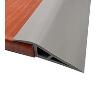 Perfil de Transición 3 m x 7 cm x 2 cm - Rampa y Nivelación de Altura, Riel de Puerta, Transición (Gris)