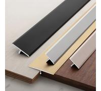 Perfil De Transición Aluminio, Perfil En T, 3 Pieza × 90cm, Tira Divisoria De Piso Laminado, Tapajuntas Suelo for Transiciones Suaves Entre Suelos De Madera Y Baldosas(Ash Grey,W:30mm)