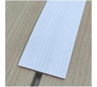 Perfil De Transición autoadhesiva, Tiras de moldura de puerta de 1-2 m, para Umbral de Alfombra Suelo Tapajuntas Parquet Suelo Roble(White,5cm/0.16Ft x 1m/3.28Ft)