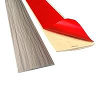 Perfil de transición autoadhesivo 200 x 5 cm de vinilo para cubrir el suelo perfil de compensación perfil de transición perfil de suelo para pegar en azulejos laminado y parqué umbral de la puerta (A)