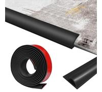 Perfil de transición autoadhesivo, 3 m de PVC, borde de transición para suelo, revestimiento de bordes para alfombras de suelo de alfombra a suelo de madera, altura de cobertura dentro de 10 mm, color