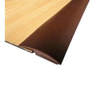 Perfil de transición caucho for suelos, perfil autoadhesivo for moqueta a baldosa, remate for transiciones umbral con una altura 1 a 5 mm(Coffee,3mm*5m)