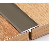 Perfil de transición de aluminio en forma de T para bordes y suelos, para conectar umbrales y tiras de partición planas de azulejos compuestos reforzados (color: estilo 4, tamaño: L: 8 m, ancho: 2 cm)