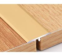 Perfil de transición de aluminio en forma de T para bordes y suelos, para conectar umbrales y tiras de partición planas de baldosas compuestas reforzadas (color: estilo 1, tamaño: L: 7 m, ancho: 2 cm)
