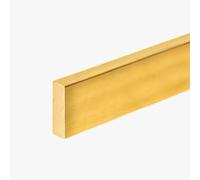 Perfil de transición de latón macizo: cubierta de junta estrecha de 1 m para transiciones de madera, cortable, duradero y fácil de instalar (3 mm x 15 mm)