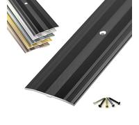 Perfil de transición de metal para conexiones de suelo, cubierta de junta plana, tira de separación de 3/6/9 pies de largo para conexiones de suelo sin costuras, protección de borde de suelo de