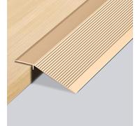 Perfil de transición de nivelación de altura, 0,9 m x 10 cm, riel de transición de aluminio, perfil de transición autoadhesivo, compensación de altura 10-35 mm, adecuado para umbrales de apertura de