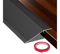 Perfil de transición de nivelación de altura, tiras de transición de suelo de aluminio, autoadhesivas, altura de puente 10 - 35 mm para umbrales, rampas, laminados de azulejos de 2,7 metros de largo