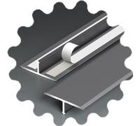 Perfil De Transición De Piso Autoadhesiva Tira Divisoria Plana De Umbral Forma De T Borde De Transición De Alfombra 90CM(Gray,W25mm)