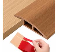 Perfil de transición de PVC autoadhesivo, 2 m x 5 cm, umbral de puerta, compensación de altura de 5 - 10 mm, barra de transición para suelo, impermeable, para laminado, azulejos, parqué, alfombra