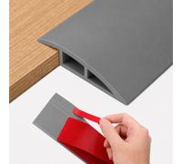 Perfil de transición de PVC autoadhesivo, 2 m x 7 cm, umbral de puerta, compensación de altura de 10 - 15 mm, barra de transición para suelo, impermeable, para laminado, azulejos, parqué, alfombra