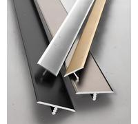 Perfil De Transición De Suelo, Tira En Forma De T De Aluminio, Tapajuntas Impermeable 90cm 2 Unidades - Resistente A La Humedad Para Baño Y Cocina(Black,3pcs*90 * 5cm)