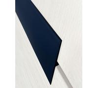 Perfil de transición en T autoadhesivo, cubierta impermeable y flexible de PVC for juntas de suelo en laminado, vinilo y madera dura; moldura de umbral autoadhesiva(Black,2000cm/65.6ft)