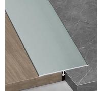 Perfil de Transición Listón de Transición de Suelo en Forma de T Mate de Madera a Baldosa, Listón de Umbral Moldura Decorativa Aleación de Aluminio Tapajuntas de Suelo(Dark Gray,W 50mm(2"))