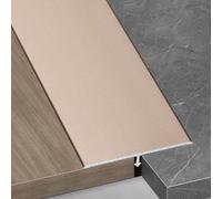 Perfil de Transición Listón de Transición de Suelo en Forma de T Mate de Madera a Baldosa, Listón de Umbral Moldura Decorativa Aleación de Aluminio Tapajuntas de Suelo(Rose Gold,W 20mm(3/4"))