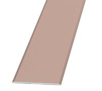 Perfil de transición Listón de Transición Plano de 5 Cm de Ancho, Juego de 3, Moldura Para Umbral de Puerta, Perfil de Aluminio, Impermeable, Laminado, Mármol, Suelo de Vinilo, Tapajuntas(Rose gold)
