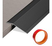 Perfil de transición para equilibrado de altura, 0,9 m x 10 cm, en aluminio, perfil de transición autoadhesivo, compensación de altura 10 - 35 mm, adecuado para umbrales, rampas, laminado