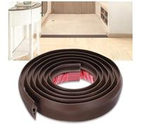 Perfil de Transición para Suelo de PVC 50 mm Autoadhesivo, Tira de Umbral para Puertas entre Azulejos y Madera, Adecuado para una pendiente de umbral de 7-10 mm(Coffee,3.0m/10ft)