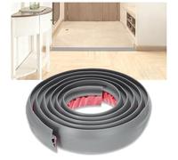 Perfil de Transición para Suelo de PVC 50 mm Autoadhesivo, Tira de Umbral para Puertas entre Azulejos y Madera, Adecuado para una pendiente de umbral de 7-10 mm(Gray,2.0m/6.56ft)