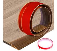 Perfil de Transición para Suelo Desnivel Autoadhesivo, Tira de Umbral de PVC para Diferencia de Altura entre Suelos, Alfombras y Puertas